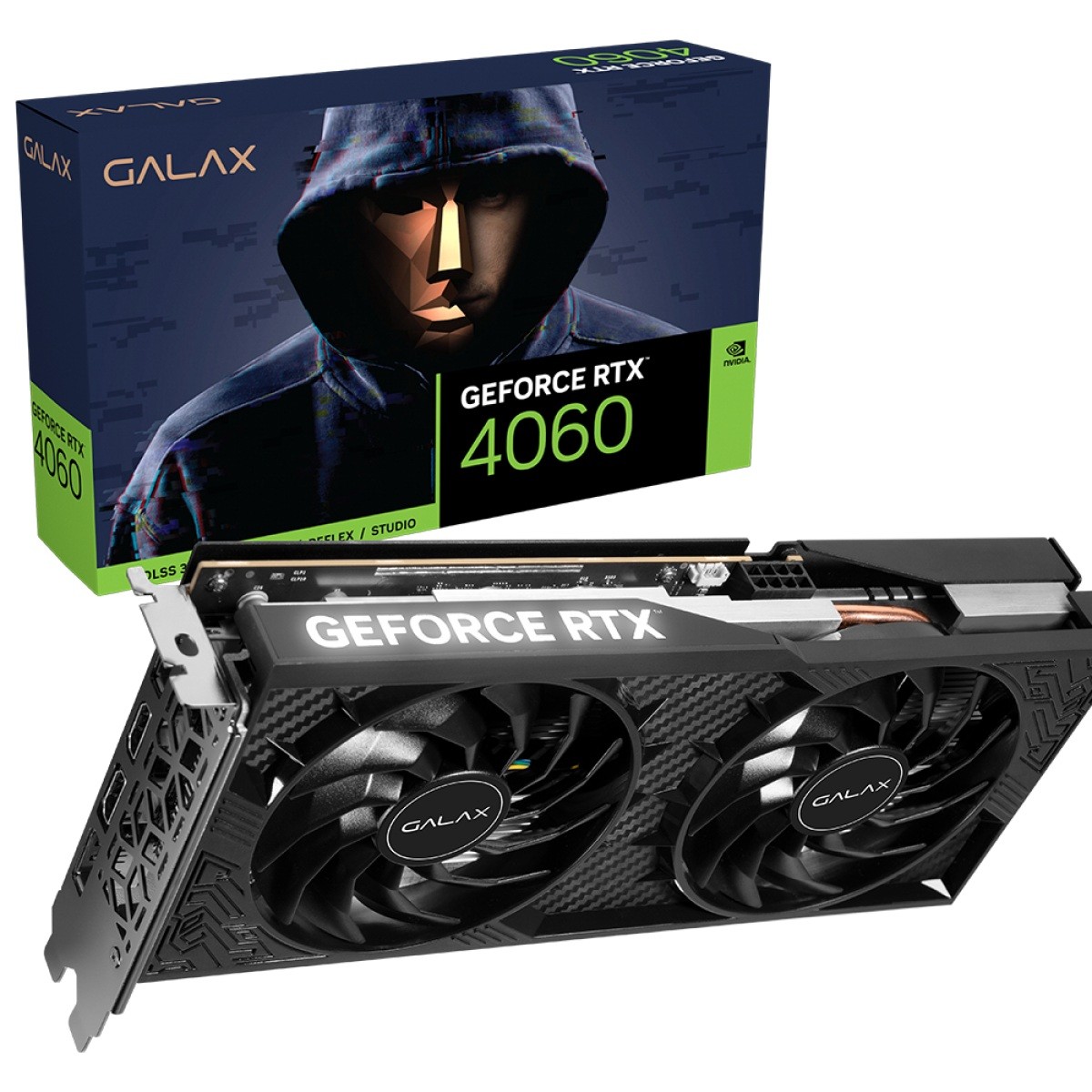 Placa de Vídeo Galax NVIDIA GeForce RTX 4060 1-Click OC 2X, 8GB, GDDR6, DLSS, Ray Tracing, 46NSL8MDAPCO
