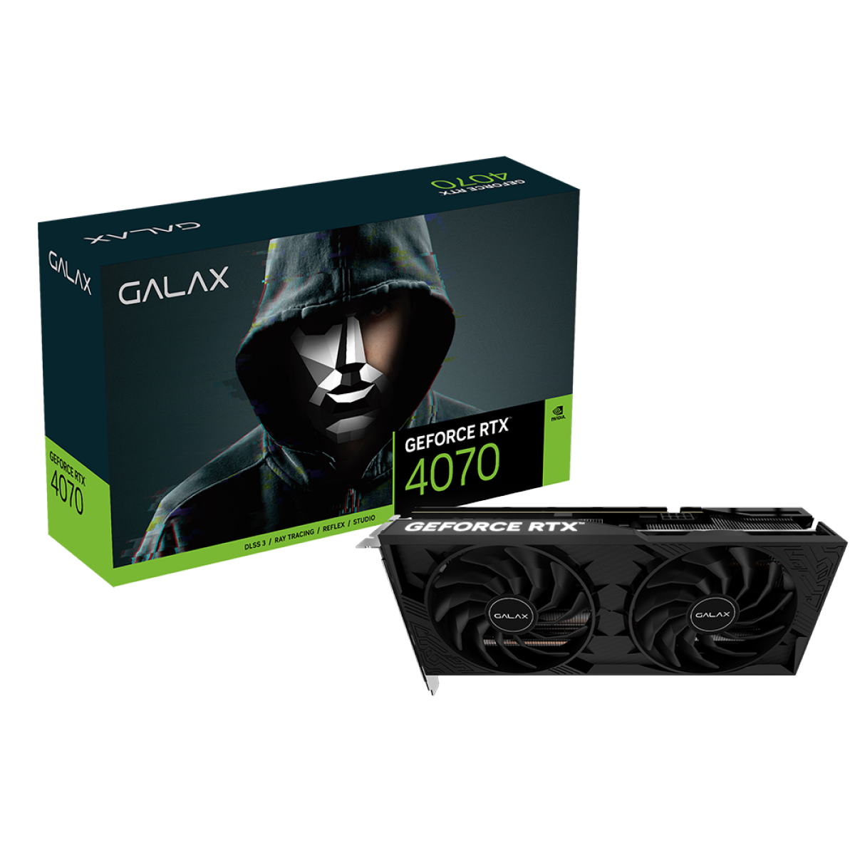 Placa de Vídeo Galax NVIDIA GeForce RTX 4070 1-Click OC 2X, 12GB, GDDR6X, DLSS, Ray Tracing, 47NOM7MD8DDF