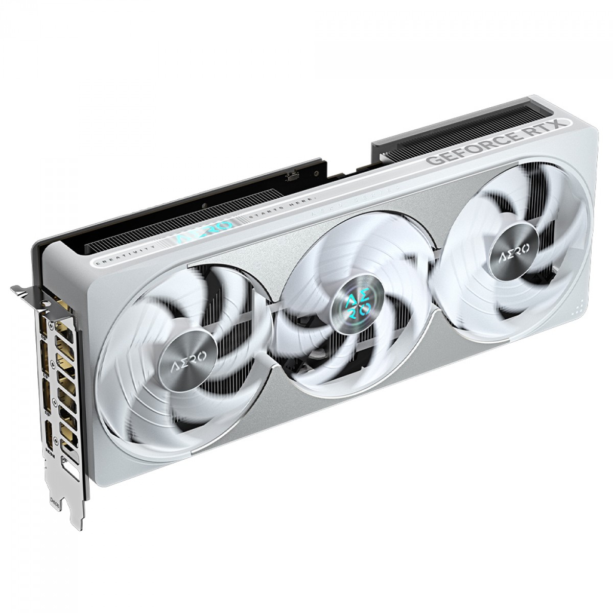 Placa de Vídeo Gigabyte NVIDIA GeForce RTX 5080 AERO OC SFF White, 16GB, GDDR7, DLSS, Ray Tracing, GV-N5080AERO OC-16GD 1.0