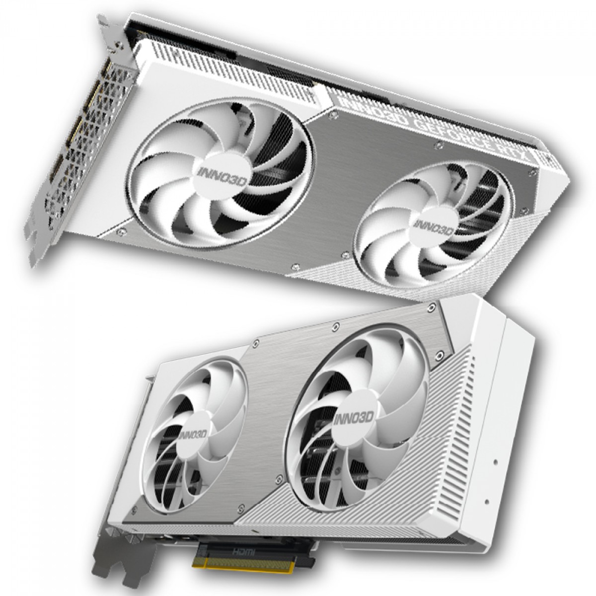 Placa de Vídeo INNO3D NVIDIA GeForce RTX 5070 TWIN X2 OC White, 12GB, GDDR7, DLSS, Ray Tracing, N50702-12D7X-195064W