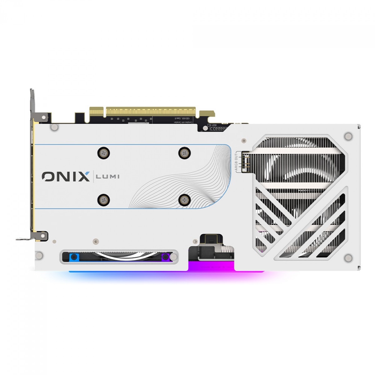 Placa De Vídeo Onix Lumi Intel Arc B580 OC, 12GB, GDDR6, Xe2, Ray Tracing, White, 8346-00278