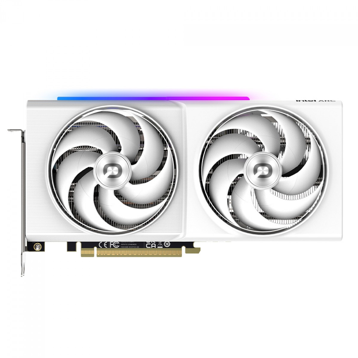 Placa De Vídeo Onix Lumi Intel Arc B580 OC, 12GB, GDDR6, Xe2, Ray Tracing, White, 8346-00278