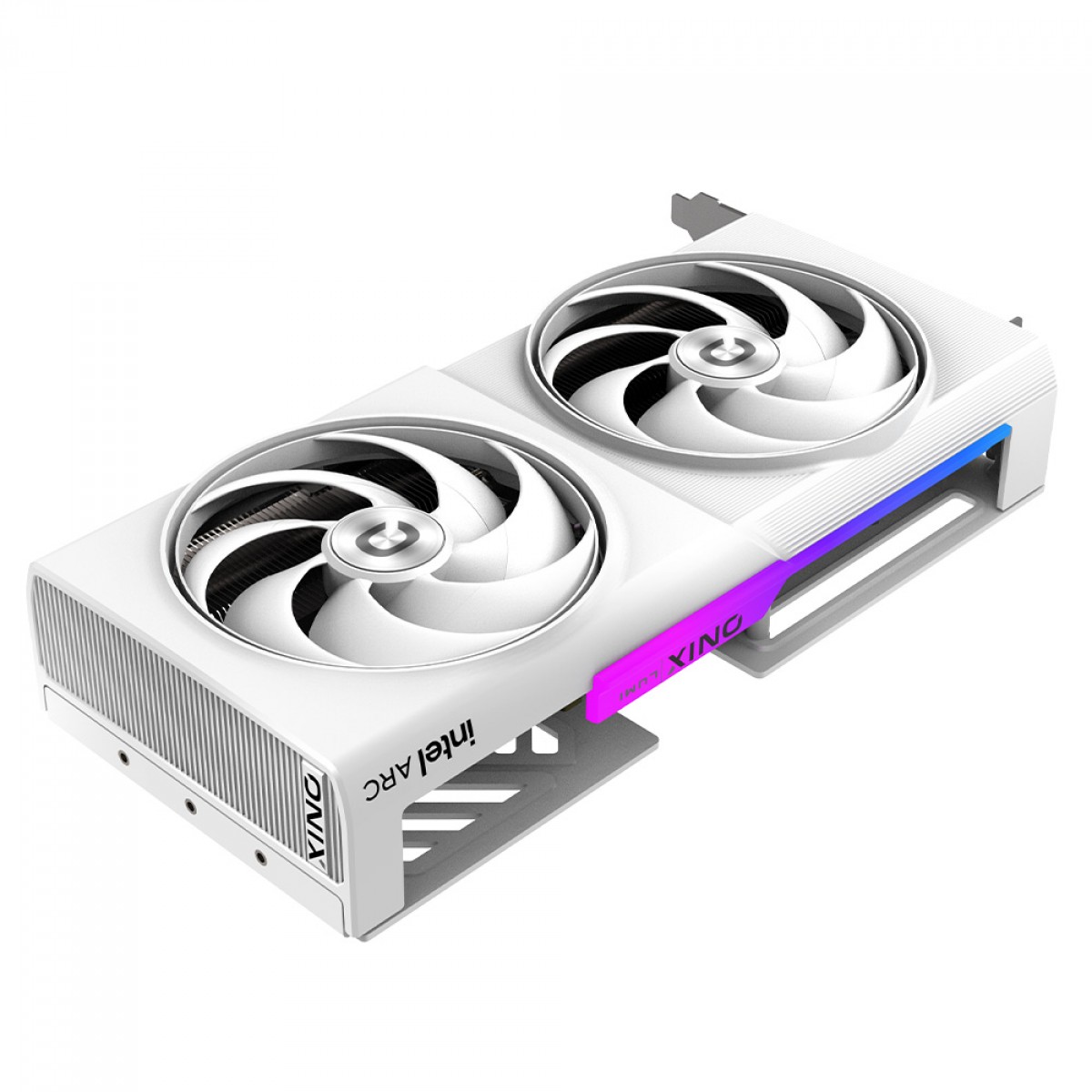 Placa De Vídeo Onix Lumi Intel Arc B580 OC, 12GB, GDDR6, Xe2, Ray Tracing, White, 8346-00278