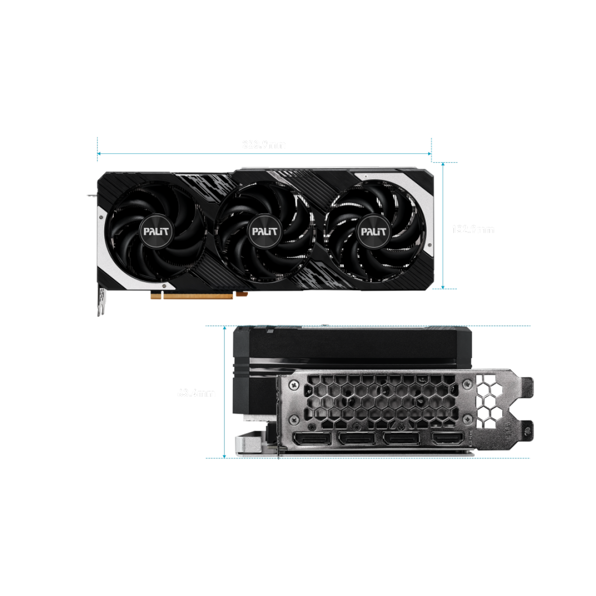 Placa de Vídeo Palit GeForce RTX 4070 Ti GamingPro OC, 12GB, GDDR6X, DLSS, Ray Tracing, NED407TT19K9-1043A