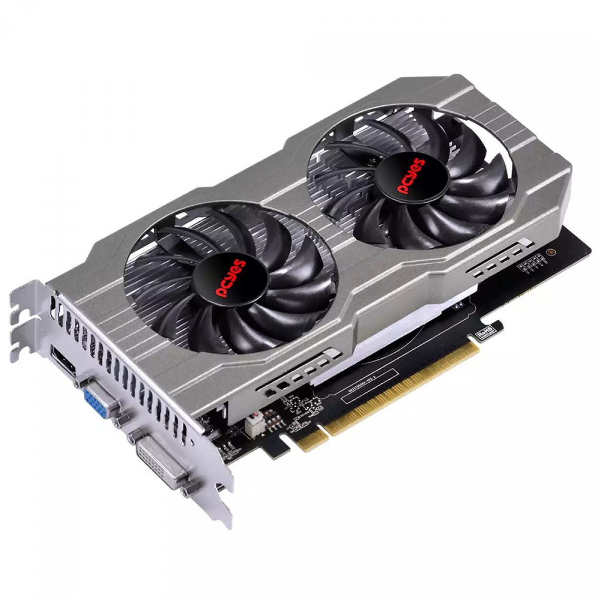 Placa De Vídeo PCYES NVIDIA GeForce GTX 750 Ti, 4GB, GDDR5, 128Bits, Dual Fan, PA750TIR5DFFS