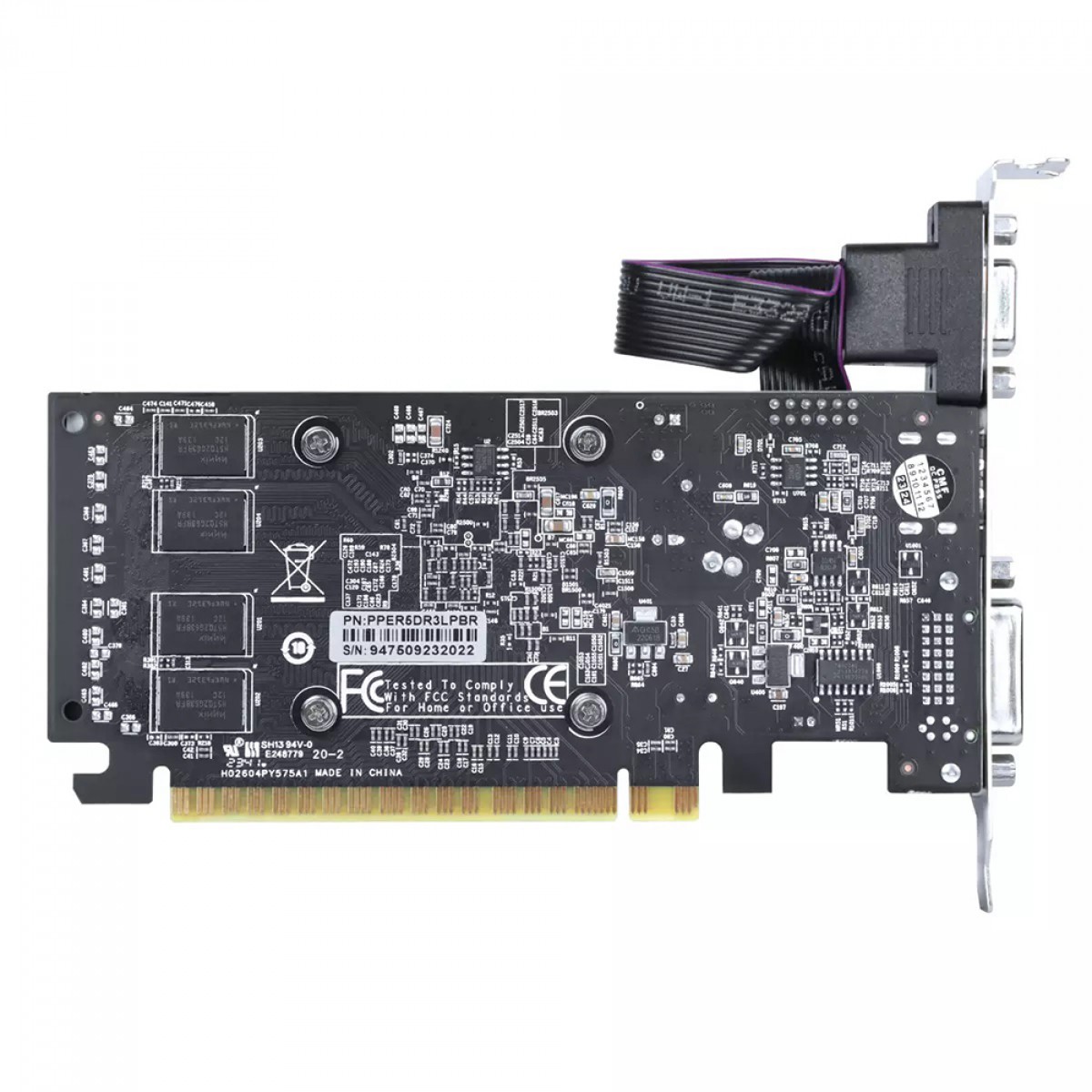 Placa De Vídeo PCYES Radeon R5 230, 2GB, GDDR3, PPER230DR3LPBR