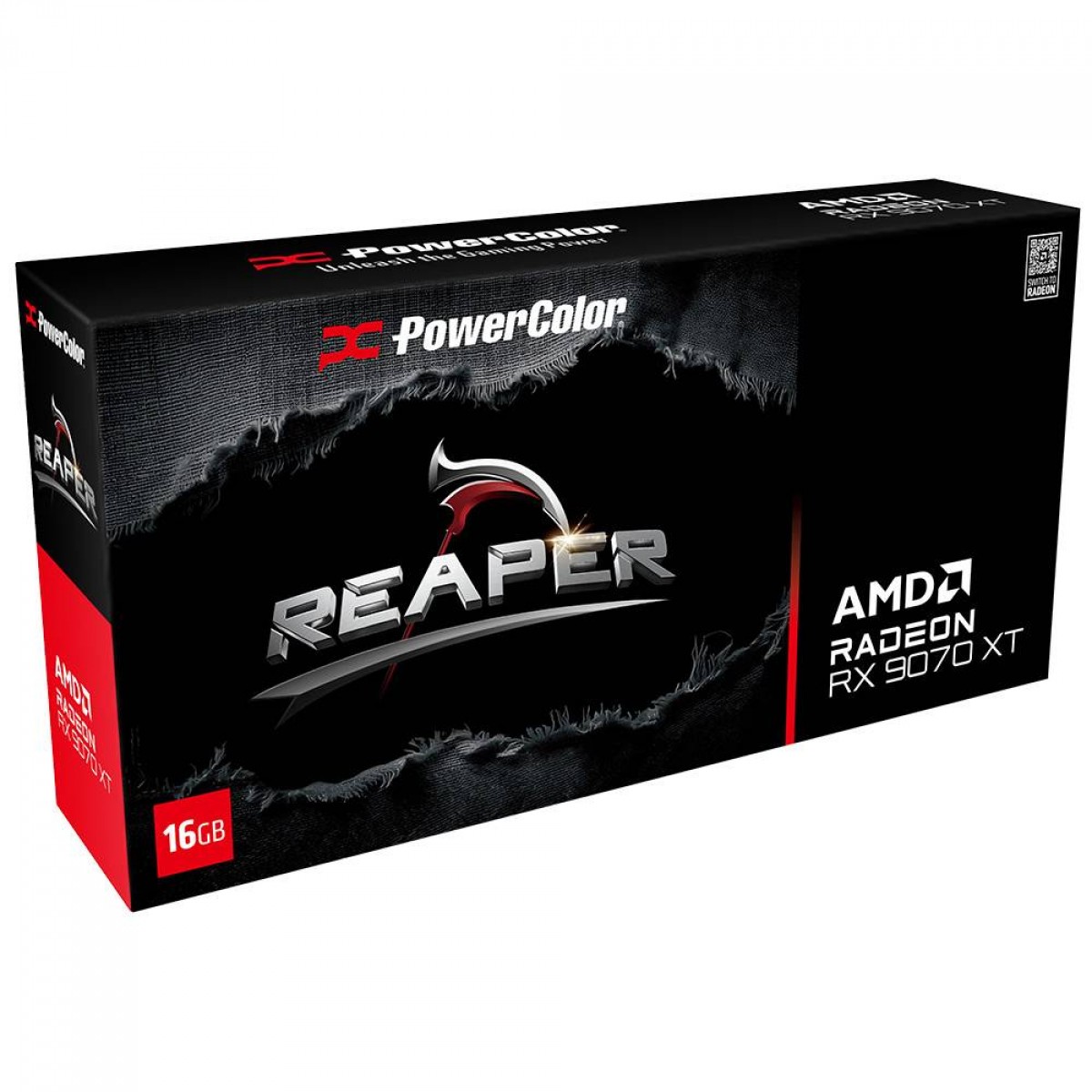 Placa de Vídeo PowerColor AMD Radeon RX 9070 XT Reaper, 16GB, GDDR6, FSR, Ray Tracing, RX9070XT 16G-A