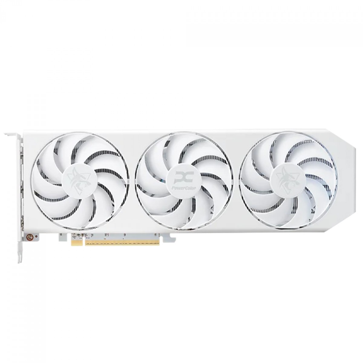 Placa de Vídeo PowerColor Hellhound Spectral White AMD Radeon RX 9060 XT, 16GB, GDDR6, FSR, Ray Tracing, RX9060XT 16G-L/OC/WHITE