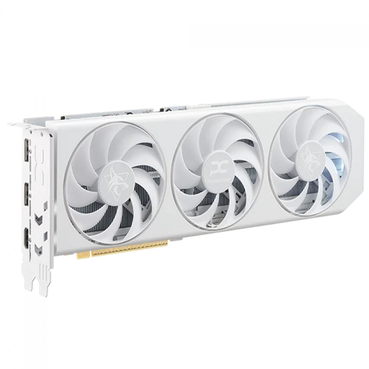 Placa de Vídeo PowerColor Hellhound Spectral White AMD Radeon RX 9060 XT, 16GB, GDDR6, FSR, Ray Tracing, RX9060XT 16G-L/OC/WHITE