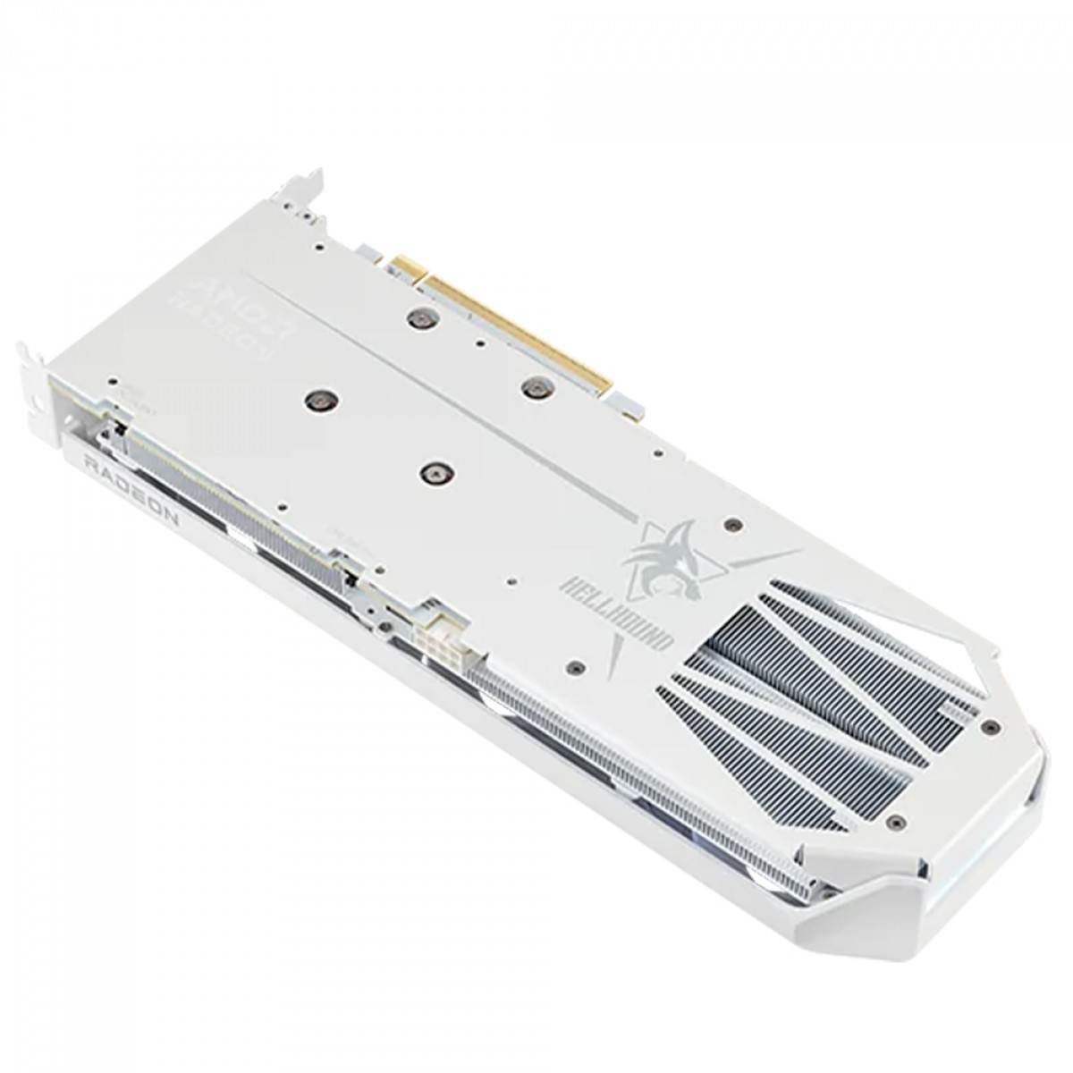 Placa de Vídeo PowerColor Hellhound Spectral White AMD Radeon RX 9060 XT, 16GB, GDDR6, FSR, Ray Tracing, RX9060XT 16G-L/OC/WHITE