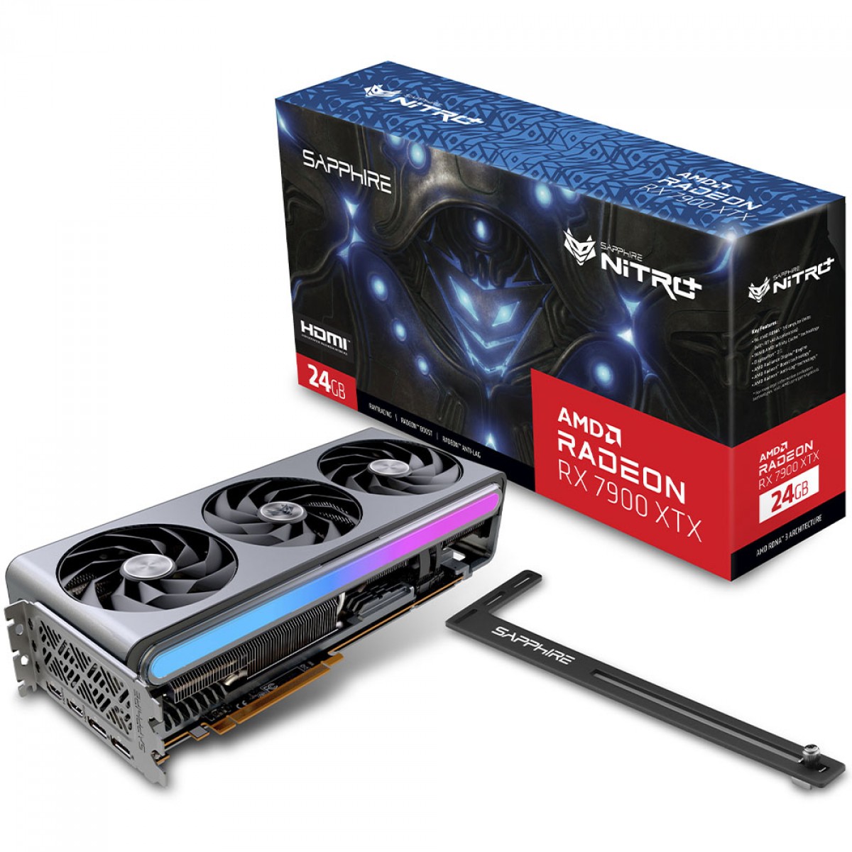 Placa De Vídeo Sapphire Nitro+ AMD Radeon RX 7900 XTX Vapor-X, 24GB, GDDR6, FSR, Ray Tracing, 11322-01-40G