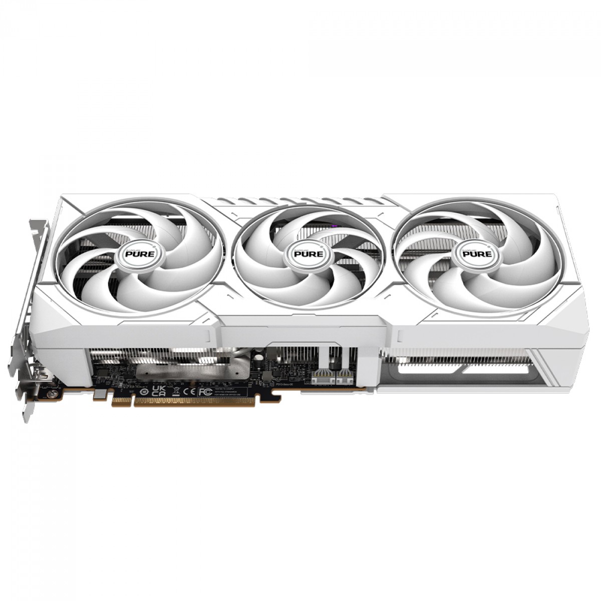 Placa de Vídeo Sapphire Pure AMD Radeon RX 9070 XT Gaming OC, 16GB, GDDR6, FSR, Ray Tracing, White, 11348-02-20G
