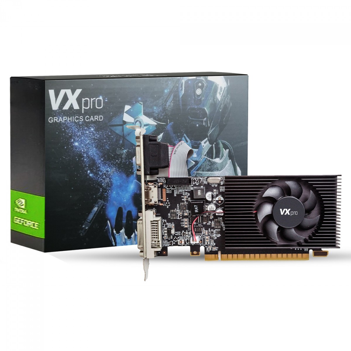 Placa De Vídeo VXpro NVIDIA GeForce GT610LP, 2GB, DDR3, 64bit