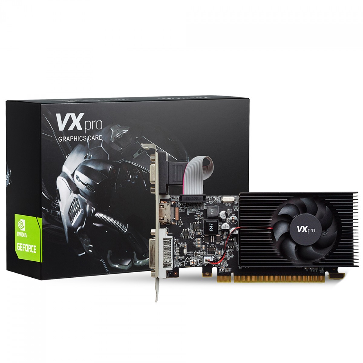 Placa de Vídeo VXpro NVIDIA GeForce GT710LP, 2GB, 64Bit, DDR3, VX GT710LP-2GD3-S