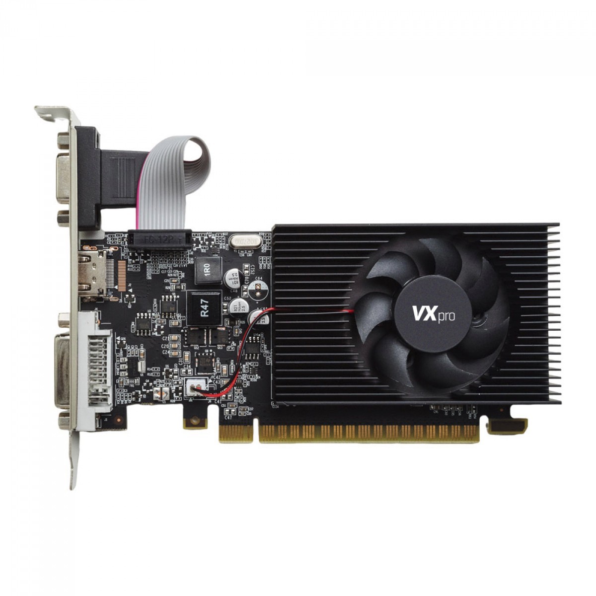 Placa de Vídeo VXpro NVIDIA GeForce GT710LP, 2GB, 64Bit, DDR3, VX GT710LP-2GD3-S