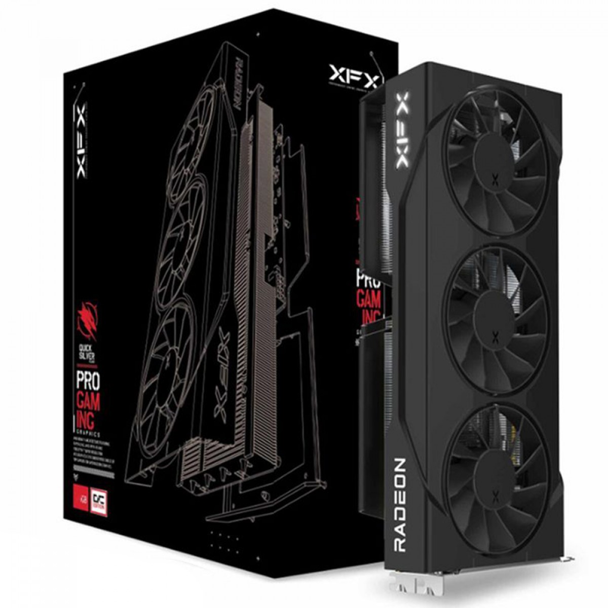 Placa de Vídeo XFX Swift AMD Radeon RX 9060 XT OC Triple Fan, 16GB, GDDR6, FSR, Ray Tracing, RX-96TS316B7
