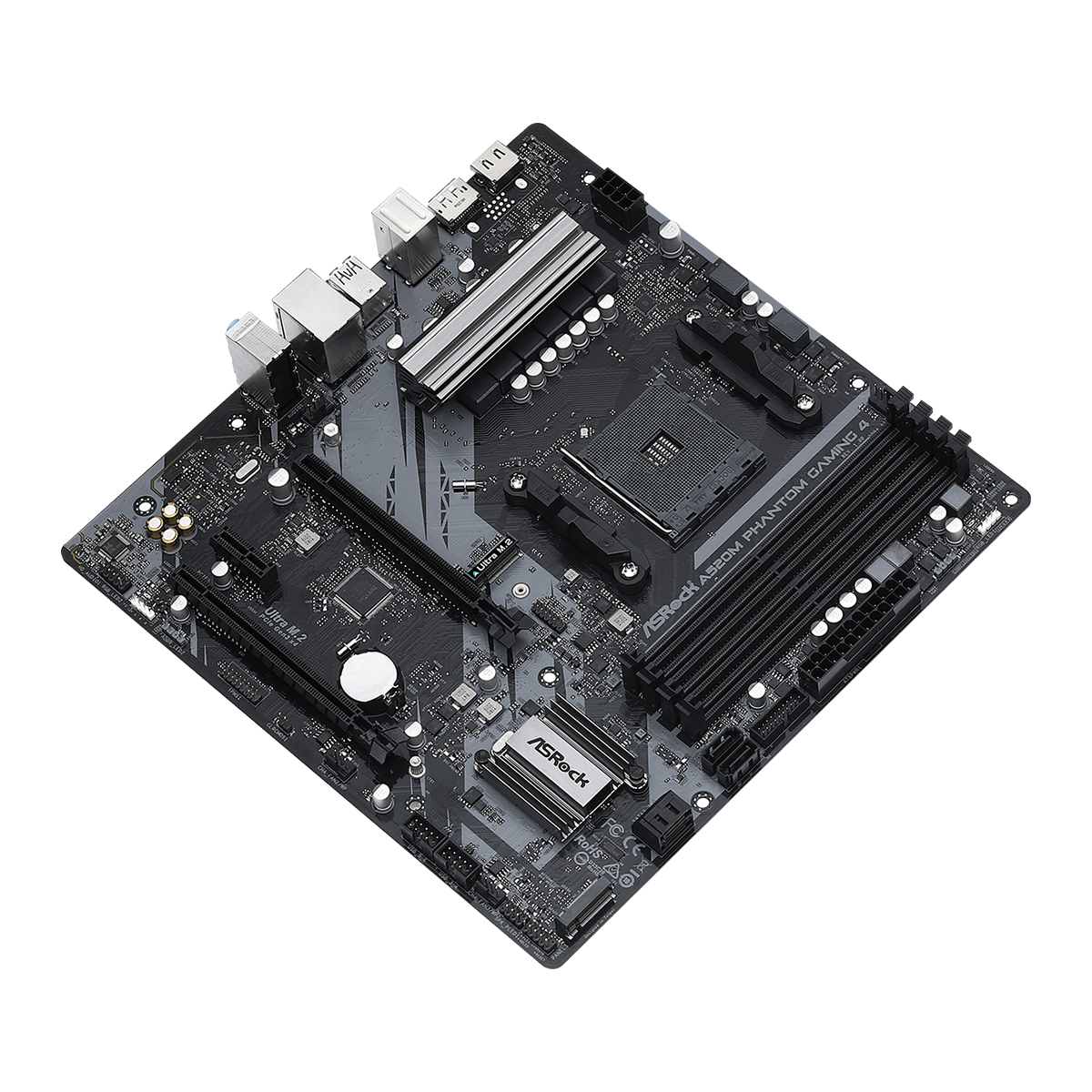 Placa Mãe AsRock A520M Phantom Gaming 4, Chipset AMD A520, AMD AM4, DDR4, 90-MXBEK0-A0UAYZ