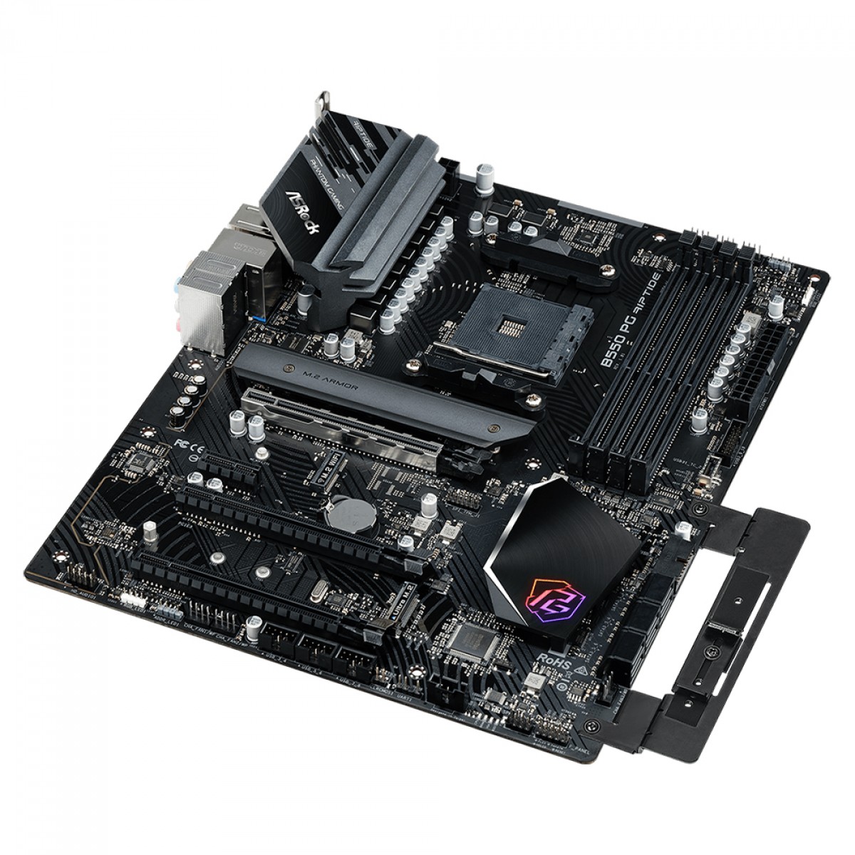 Placa Mãe ASRock B550 PG RIPTIDE, Chipset B550, AMD AM4, ATX, DDR4, 90-MXBGH0-A0UAYZ
