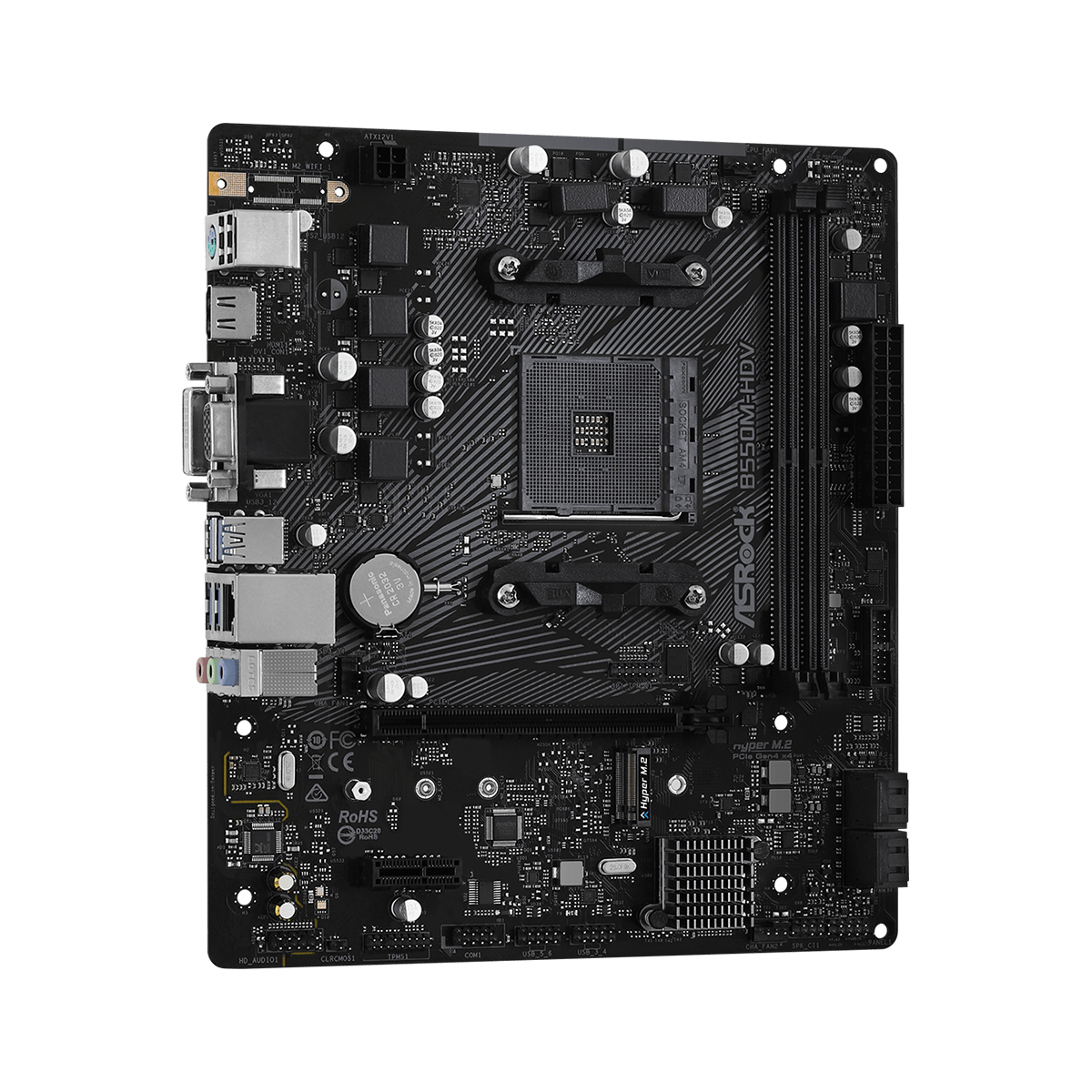 Placa Mãe ASRock B550M-HDV Chipset B550, AMD AM4, mATX, DDR4