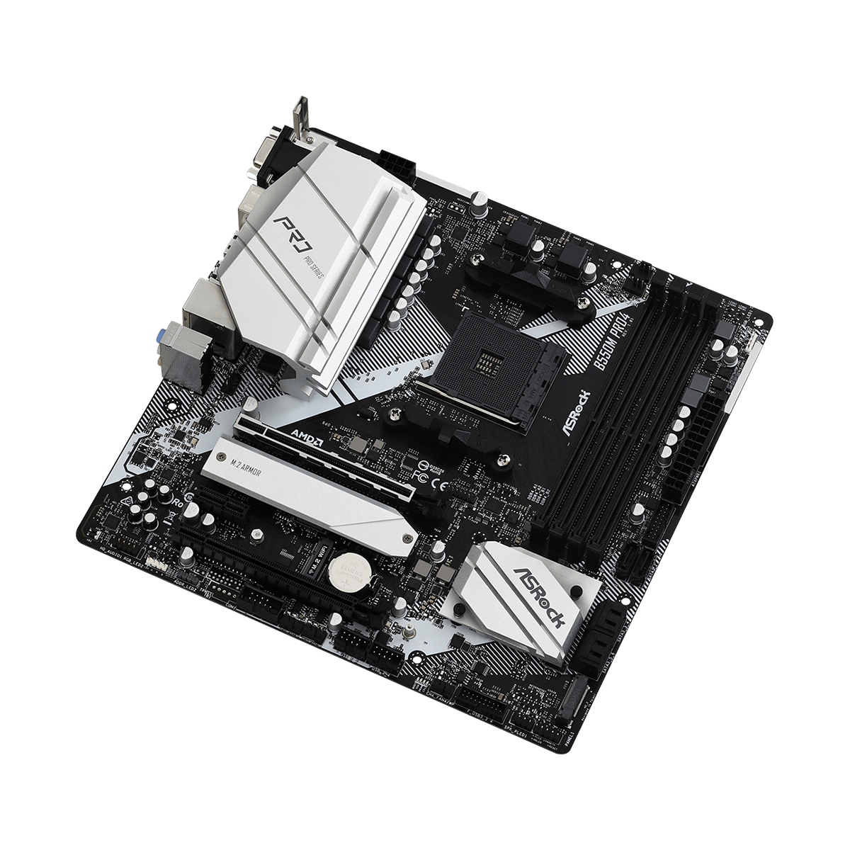 Placa Mãe AsRock B550M Pro4, B550, AMD AM4, mATX, DDR4, 90-MXBDK0-A0UAYZ