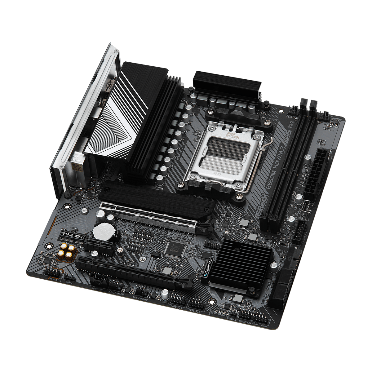 Placa Mãe ASRock B650M-HDV/M.2, Chipset B650, AMD AM5, M-ATX, DDR5, 90-MXBLA0-A0UAYZ