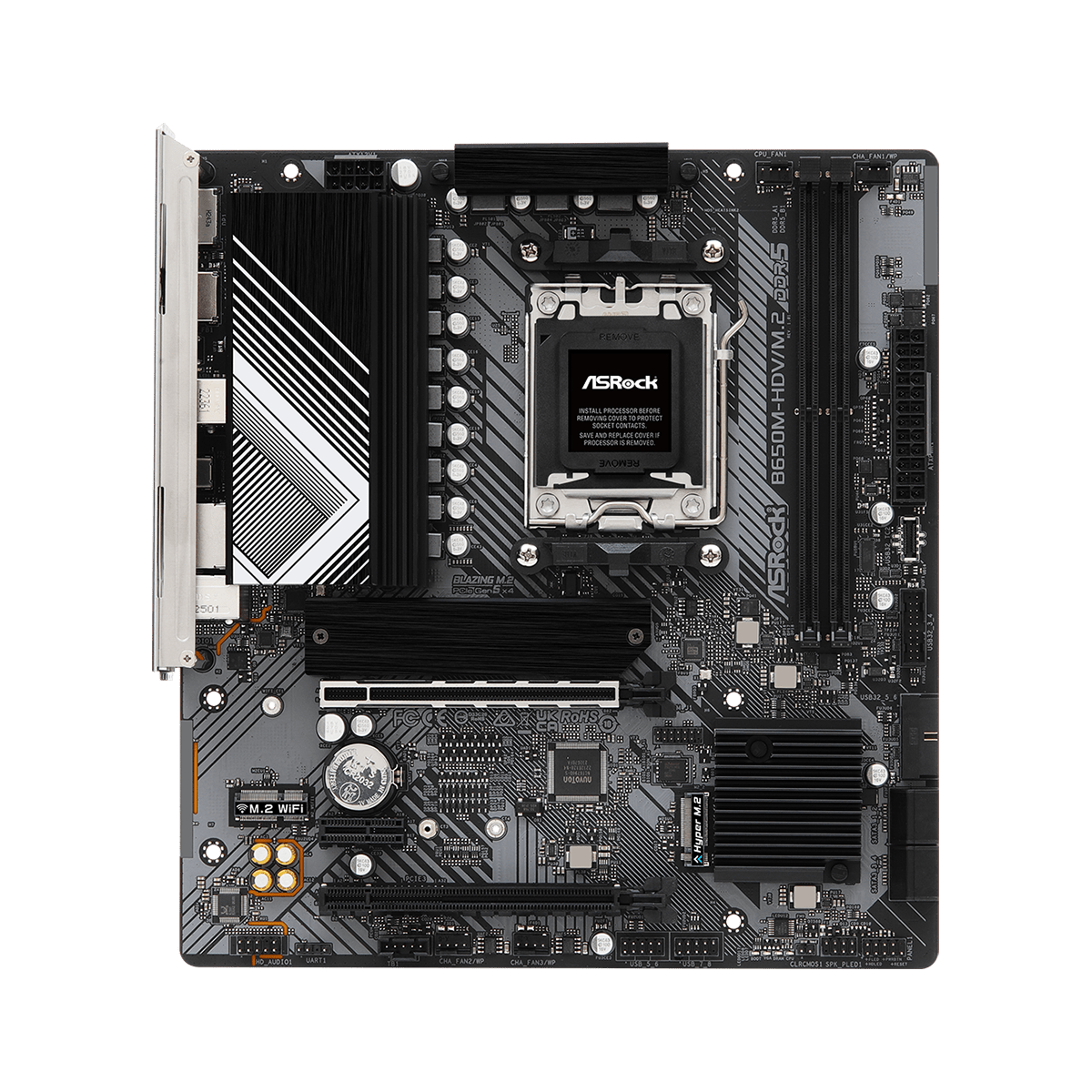 Placa Mãe ASRock B650M-HDV/M.2, Chipset B650, AMD AM5, M-ATX, DDR5, 90-MXBLA0-A0UAYZ