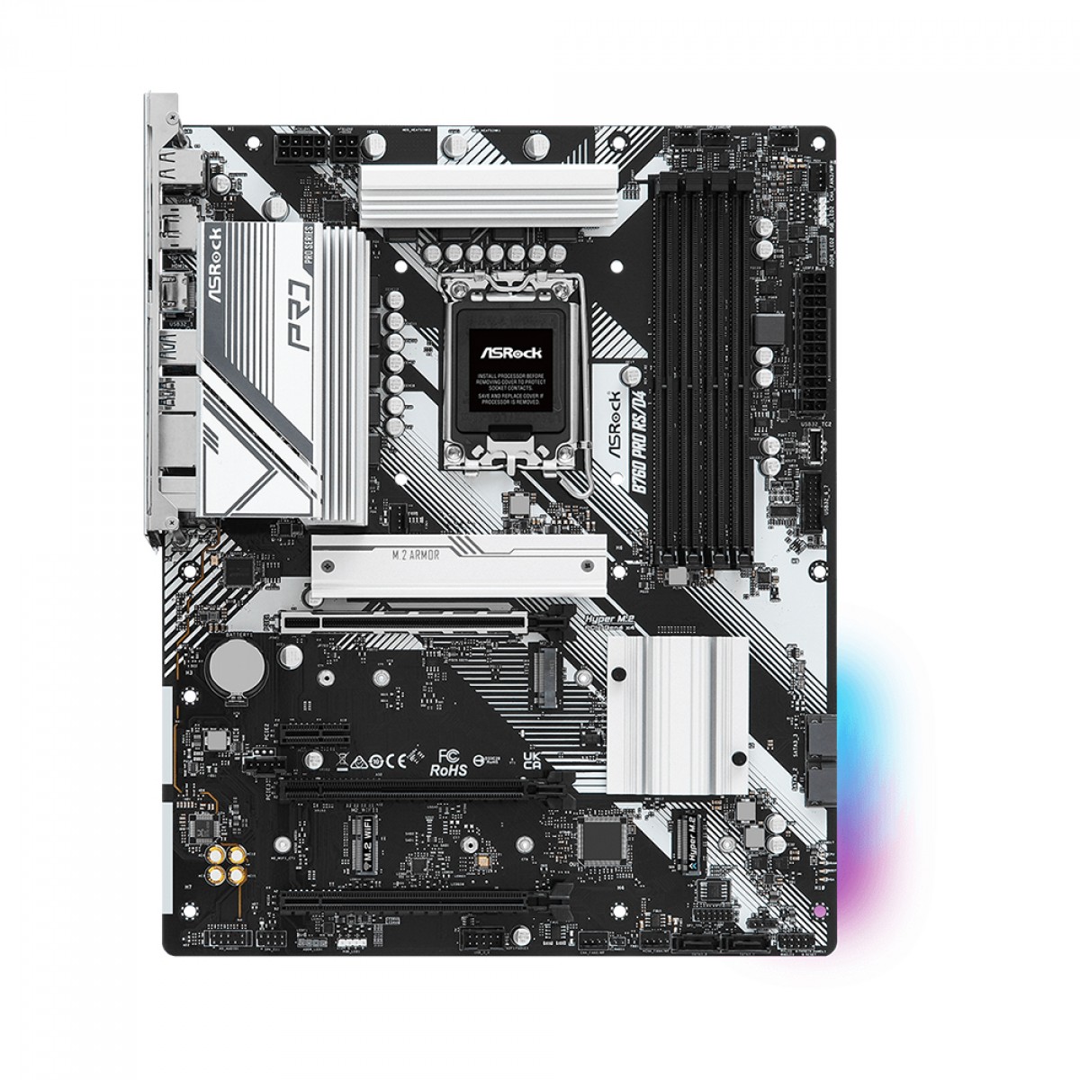 Placa Mãe ASRock B760 Pro RS/D4, Chipset B760, Intel LGA 1700, ATX, DDR4, 90-MXBL80-A0UAYZ