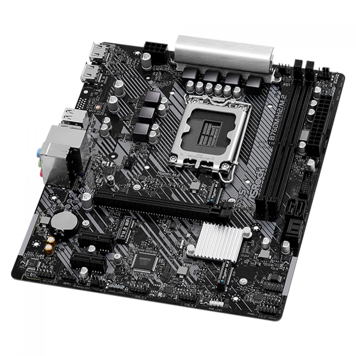 Placa Mãe ASRock B760M-H2/M.2, Chipset B760, Intel LGA 1700, mATX, DDR5, 90-MXBN00-A0UAYZ