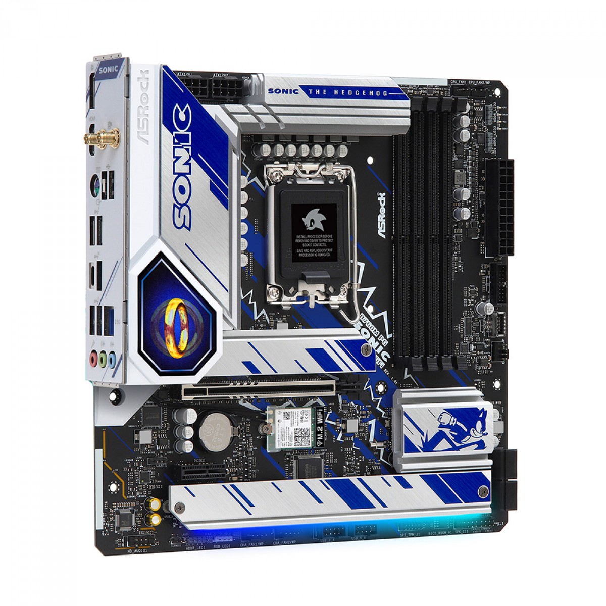 Placa Mãe ASRock B760M PG Sonic WIFI, Chipset B760, Intel LGA 1700, MATX, DDR5, 90-MXBKM0-A0UAYZ