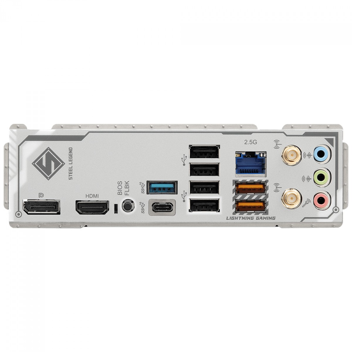 Placa Mãe ASRock B850M Steel Legend WiFi, Chipset B850, AMD AM5, mATX, DDR5, Branco