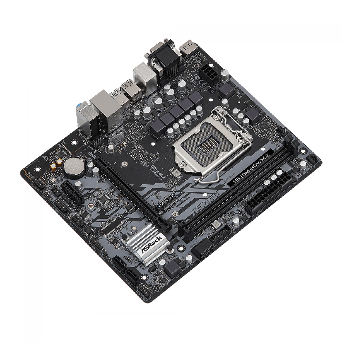 Placa Mãe ASRock H510M-HDV/M.2, Chipset H510, Intel LGA 1200, mATX, DDR4, 90-MXBFT0-A0BAY1Z