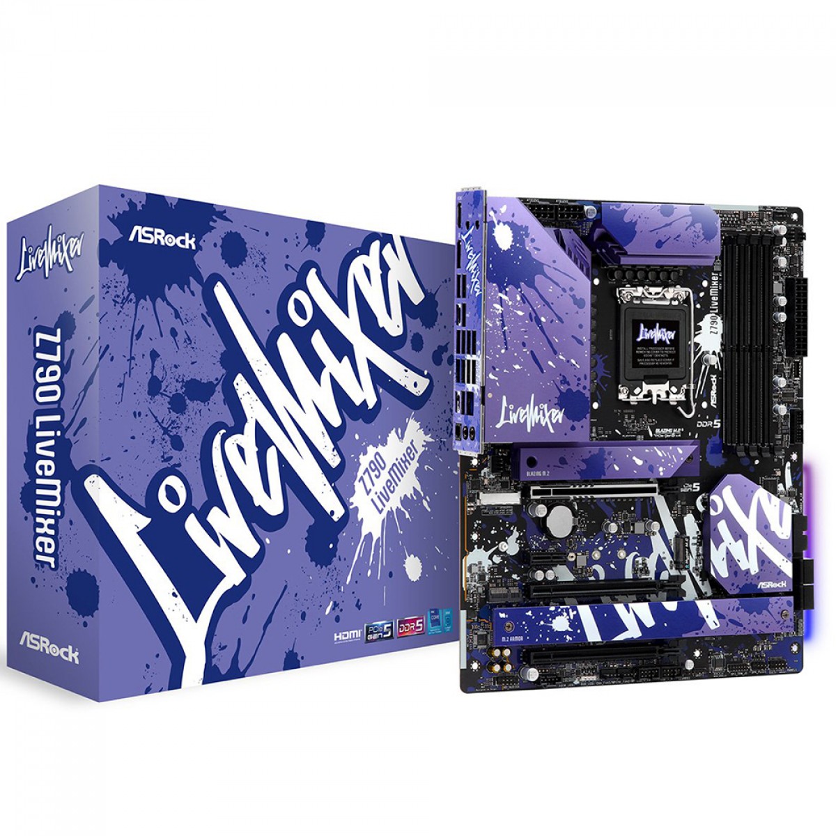 Placa Mãe ASRock Z790 LiveMixer, Chipset Z790, LGA 1700, ATX, DDR5, 90-MXBK10-A0UAYZ