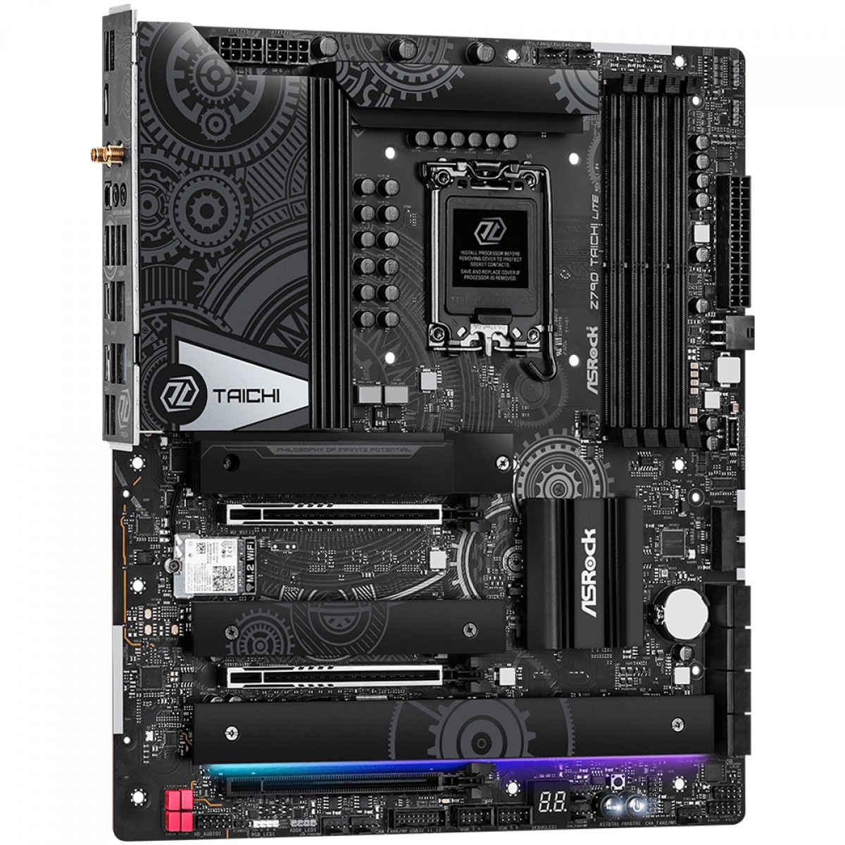 Placa Mãe ASRock Z790 TAICHI Lite, Chipset Z790, WIFI, LGA 1700, E-ATX, DDR5, 90-MXBMF0-A0UAYZ