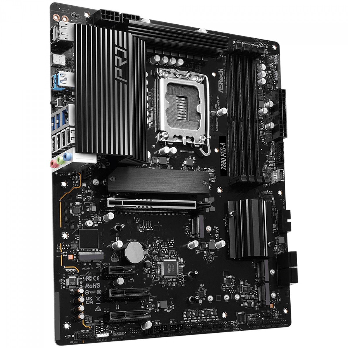 Placa Mãe ASRock Z890 Pro-A, Chipset Z890, Intel LGA 1851, ATX, DDR5, 90-MXBP50-A0UAYZ