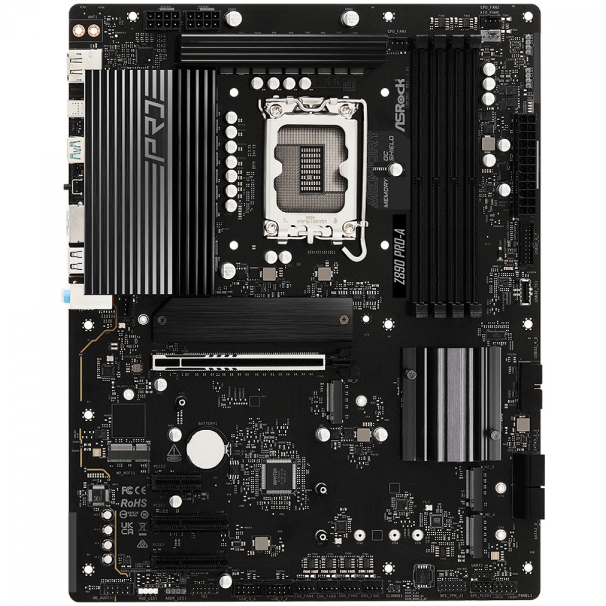 Placa Mãe ASRock Z890 Pro-A, Chipset Z890, Intel LGA 1851, ATX, DDR5, 90-MXBP50-A0UAYZ