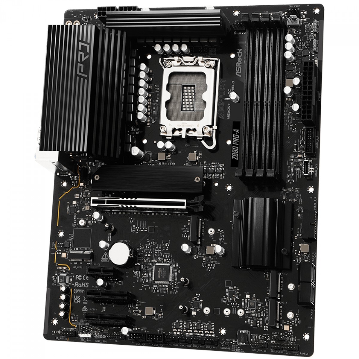 Placa Mãe ASRock Z890 Pro-A, Chipset Z890, Intel LGA 1851, ATX, DDR5, 90-MXBP50-A0UAYZ