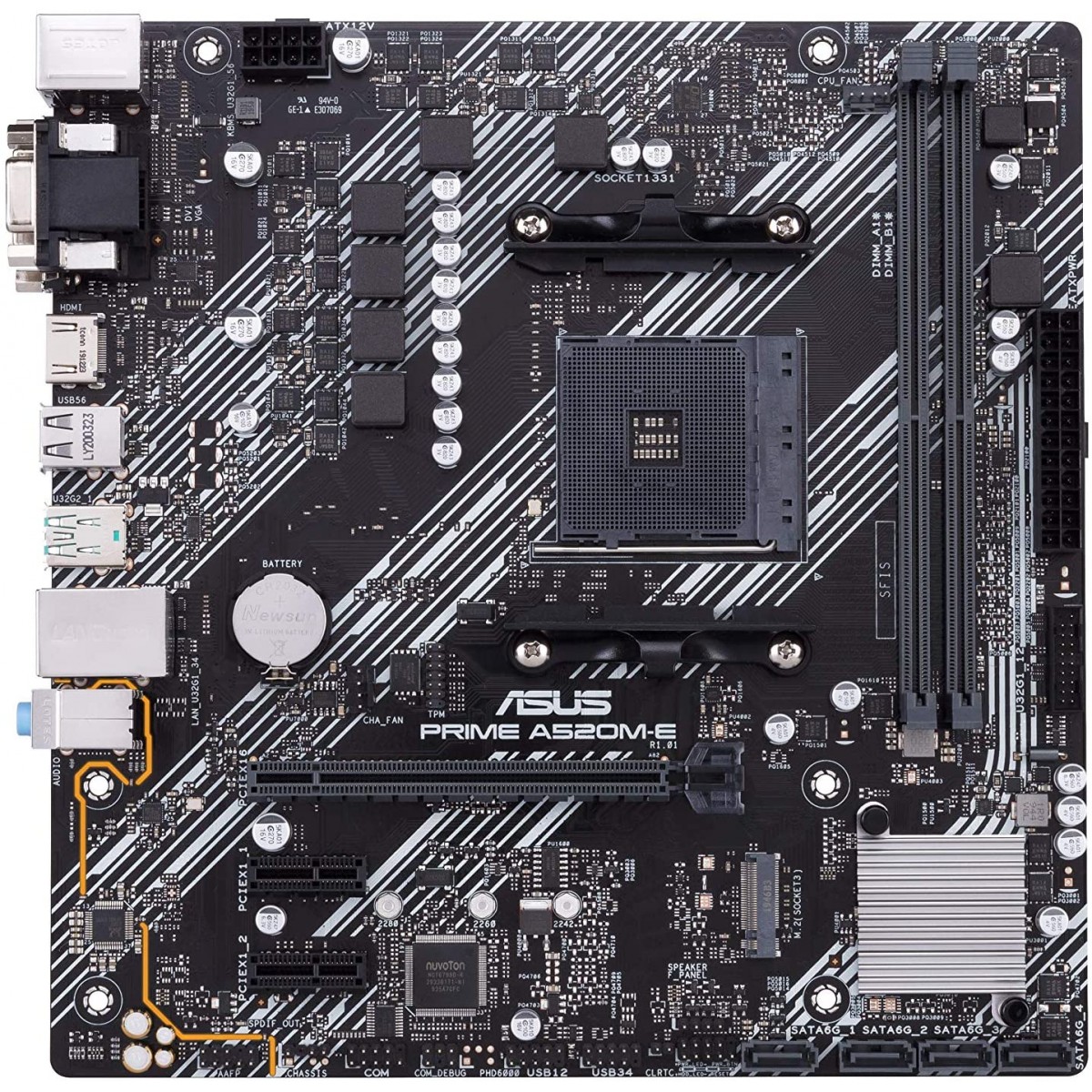 Placa Mãe Asus Prime A520M-A, Chipset A520, AMD AM4, mATX, DDR4, 90MB14Z0-M0EAY0