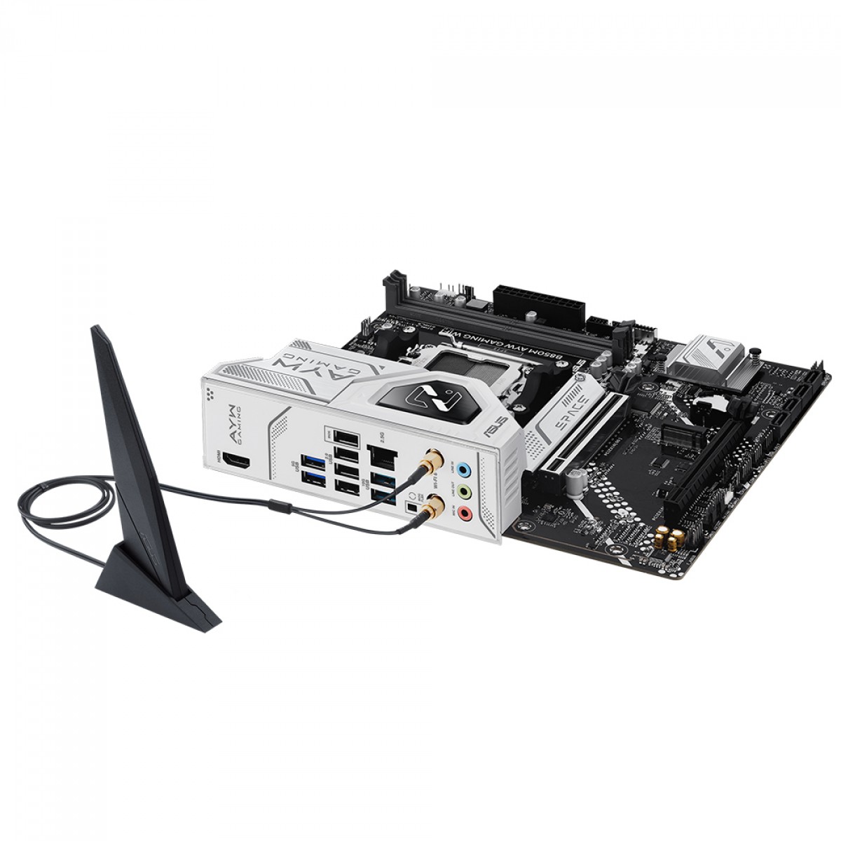 Placa Mãe Asus B850M AYW Gaming WiFi, Chipset B850, AMD AM5, mATX, DDR5, 90MB1LW0-M0EAY0