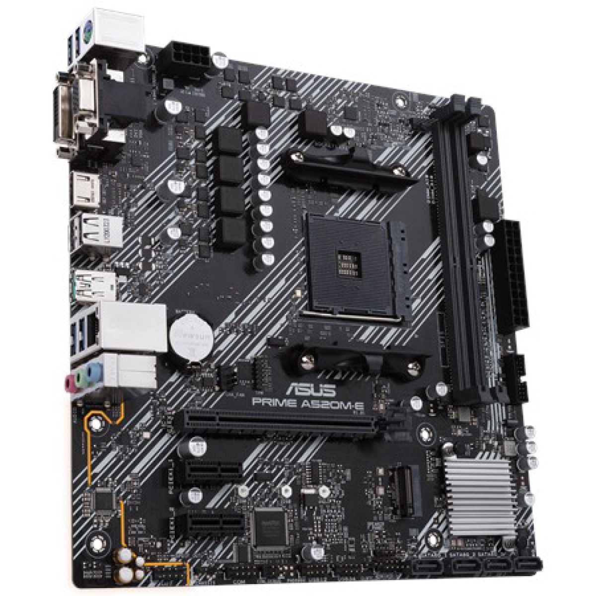 Placa Mãe Asus Prime A520M-E, Chipset A520, AMD AM4, mATX, DDR4, 90MB1510-C1BAY0