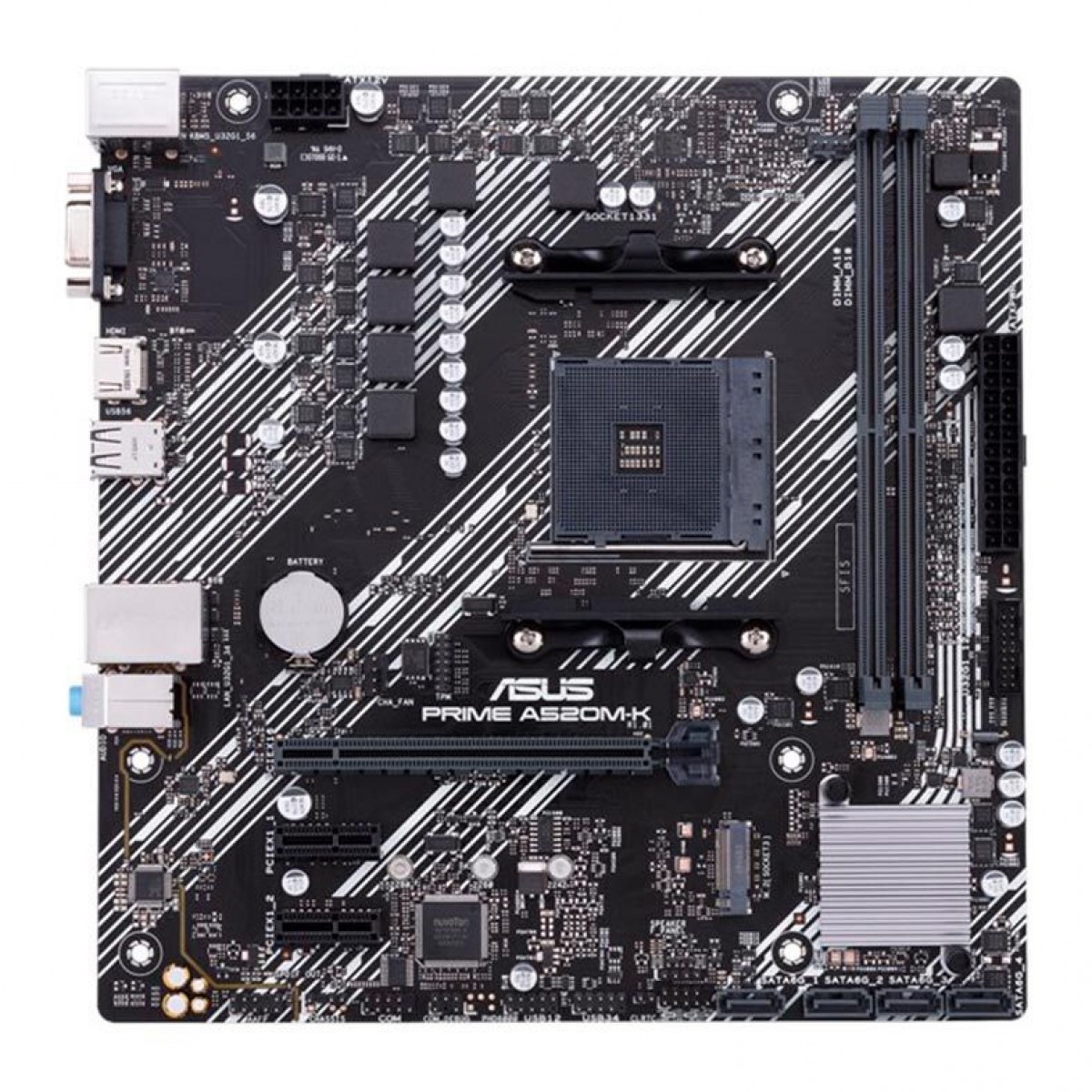 Placa Mãe ASUS Prime A520M-K, Chipset A520, AMD AM4, mATX, DDR4, 90MB1500-M0EAY0 