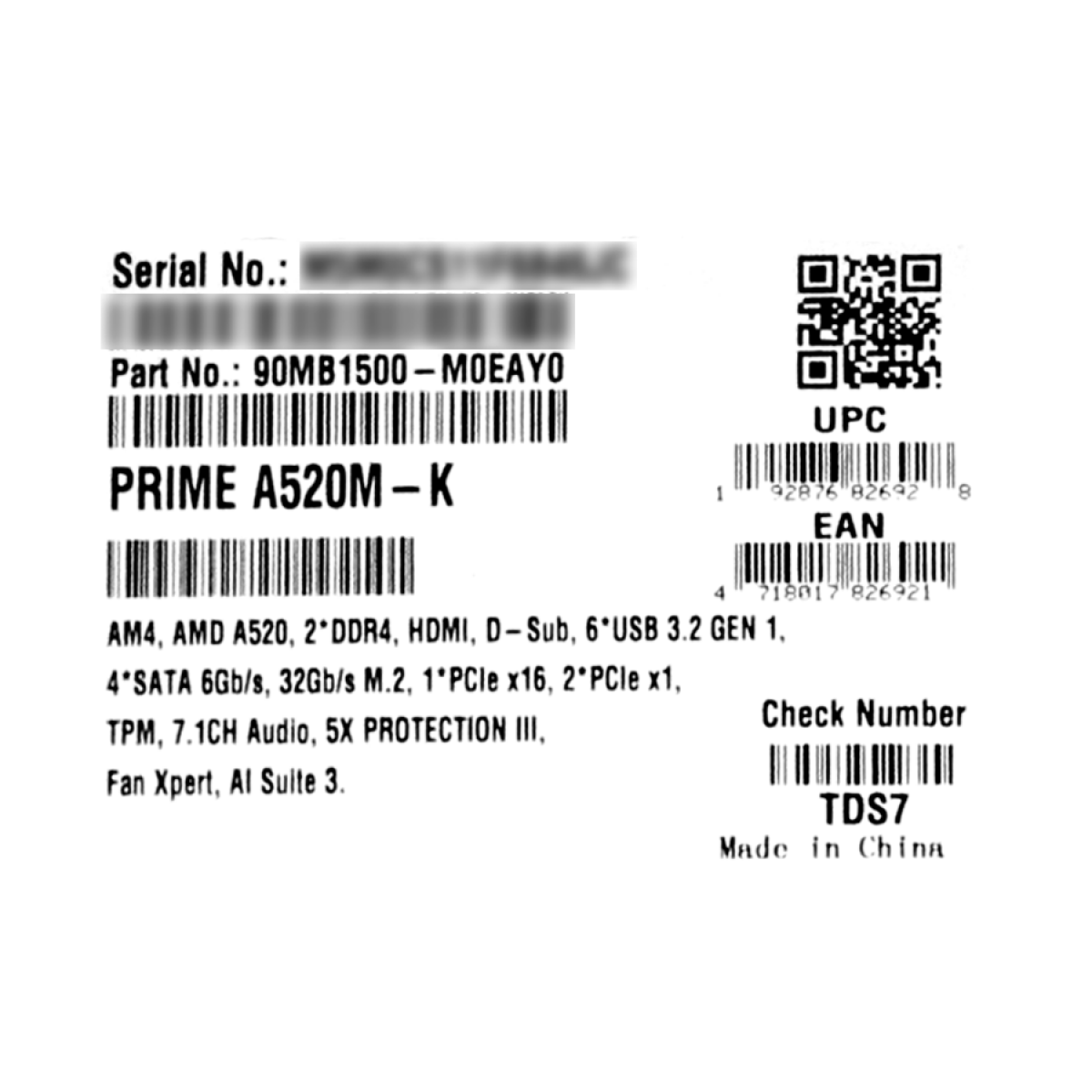 Placa Mãe ASUS Prime A520M-K, Chipset A520, AMD AM4, mATX, DDR4, 90MB1500-M0EAY0 