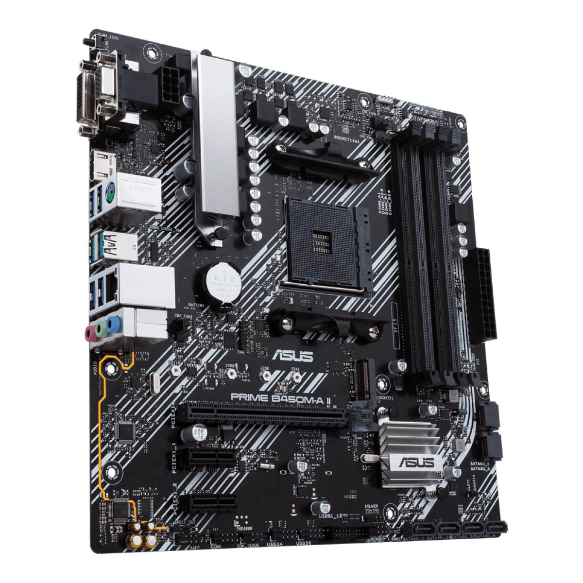 Placa Mãe Asus Prime B450M-A II, Chipset B450, AMD AM4, mATX, DDR4, 90MB15Z0-M0EAY0
