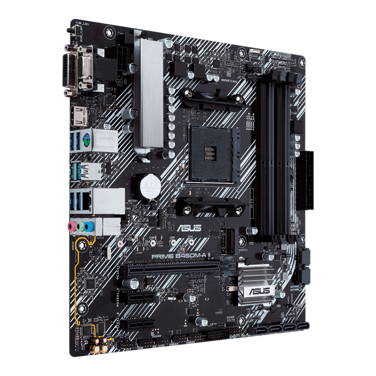 Placa Mãe Asus Prime B450M-A II, Chipset B450, AMD AM4, mATX, DDR4, 90MB15Z0-M0EAY0