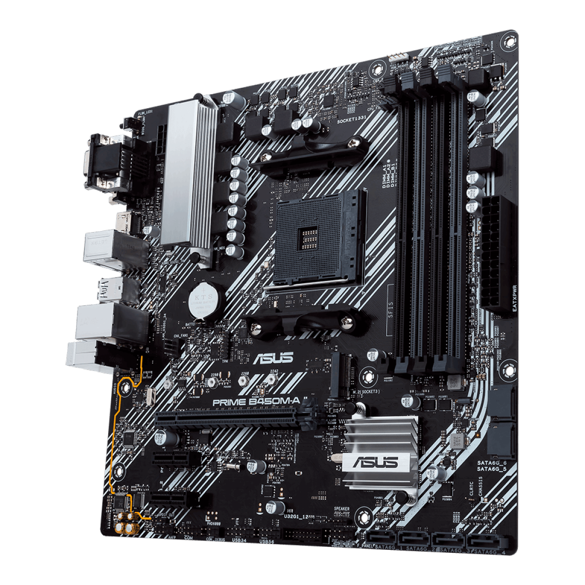 Placa Mãe Asus Prime B450M-A II, Chipset B450, AMD AM4, mATX, DDR4, 90MB15Z0-M0EAY0