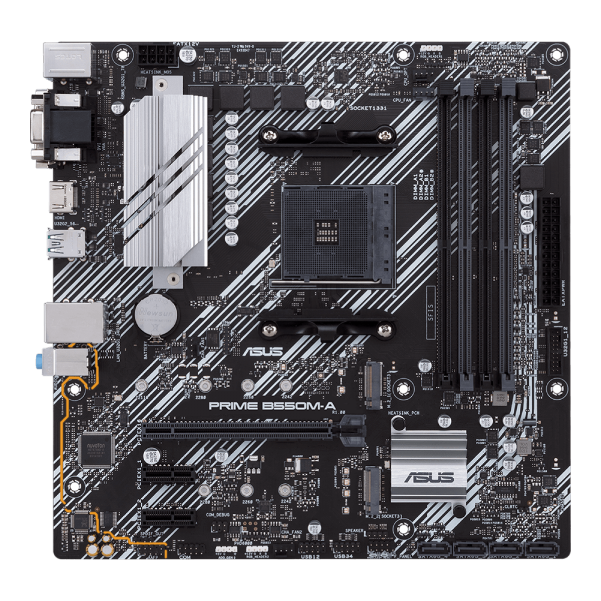 Placa Mãe Asus Prime B550M-A, Chipset B550, AMD AM4, mATX, DDR4, 90MB14I0-C1BAY0
