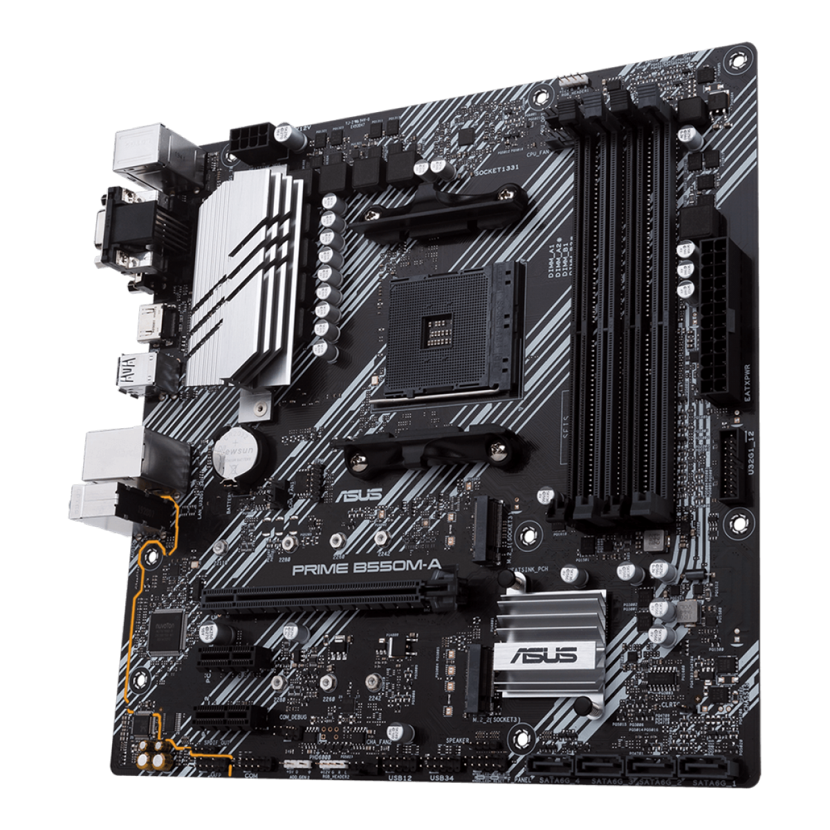 Placa Mãe Asus Prime B550M-A, Chipset B550, AMD AM4, mATX, DDR4, 90MB14I0-C1BAY0