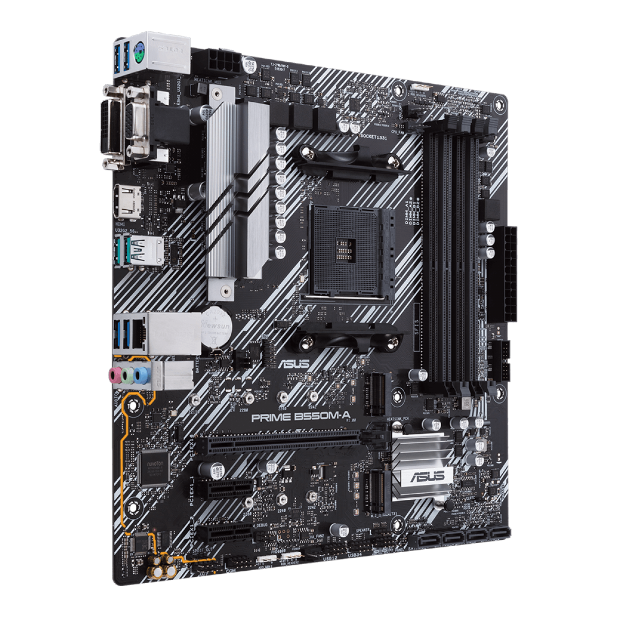 Placa Mãe Asus Prime B550M-A, Chipset B550, AMD AM4, mATX, DDR4, 90MB14I0-C1BAY0
