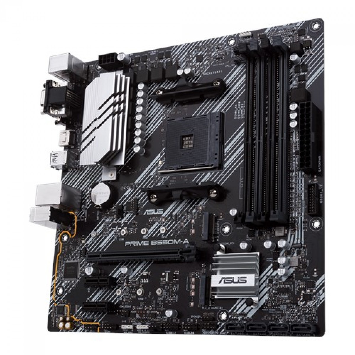 Placa Mãe Asus Prime B550M-A, Chipset B550, AMD AM4, mATX, DDR4, 90MB14I0-M0EAY0