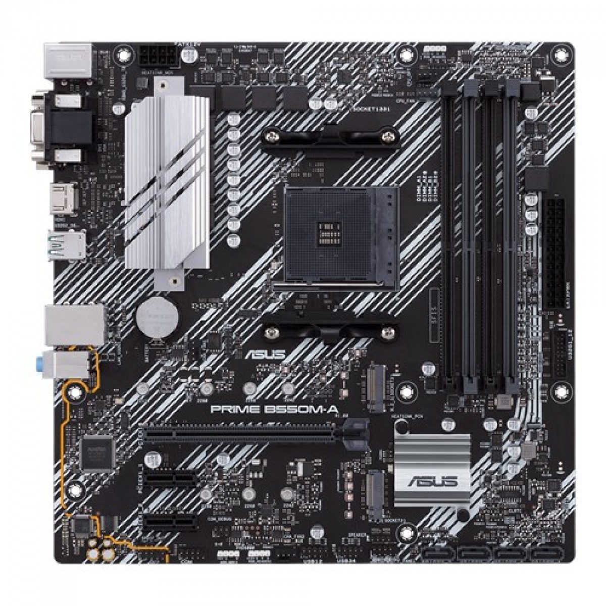 Placa Mãe Asus Prime B550M-A, Chipset B550, AMD AM4, mATX, DDR4, 90MB14I0-M0EAY0