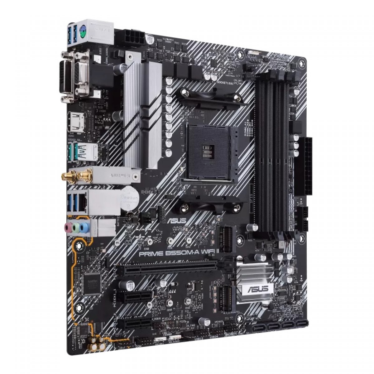 Placa Mãe Asus Prime B550M-A WiFi II, Chipset B550, AMD AM4, mATX, DDR4, 90MB19X0-M0EAY0